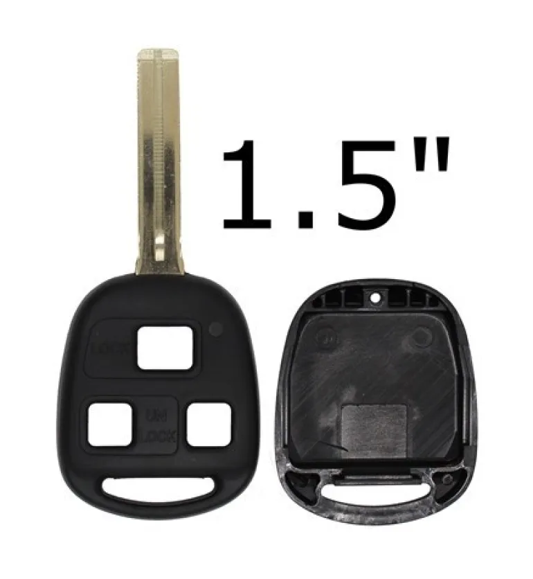 *Case & Key Only* 3 Button HYQ12BBT | HYQ1512V | NI412BBB | N14TMTX-1 Lexus | 1.5" Blade