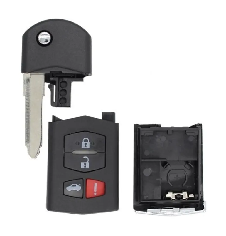 *Case & Key Only* 4 Button KPU41788 Mazda