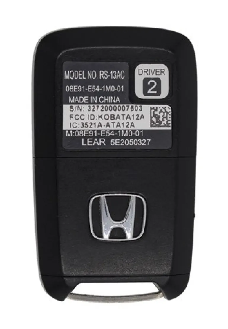 Honda 08E91-E54-1M0-01 OEM 4 Button Key Fob Driver 2