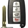 Hyundai Genesis OEM 4 Button Key Fob w/ Standard Blade SY5HMFNA04