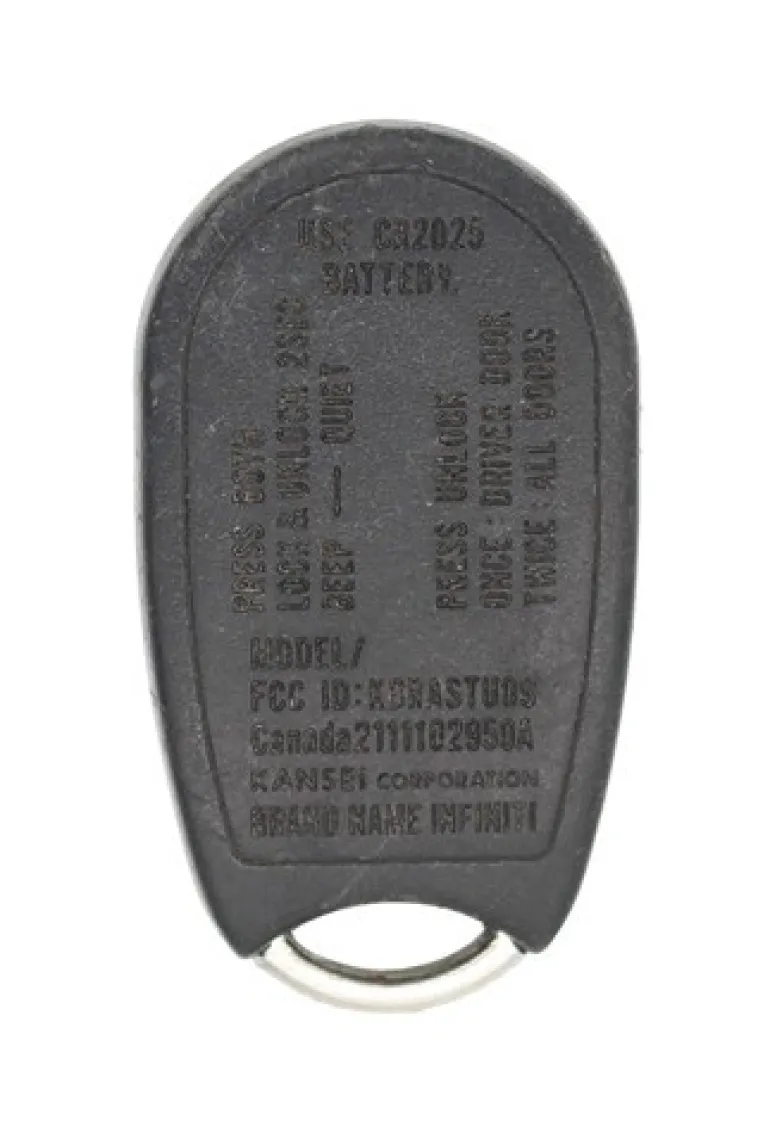 Infiniti KBRASTU09 OEM 4 Button Key Fob