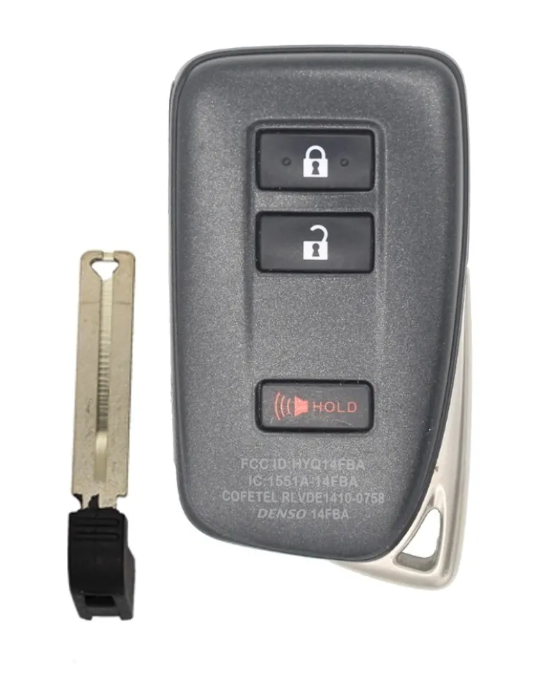 Lexus NX 300 OEM 3 Button Key Fob