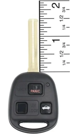 Lexus SC 430 OEM 3 Button Key Fob w/ 1.5" Blade D-chip