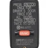 Mitsubishi Diamante OEM 4 Button Key Fob G8D-525M-A