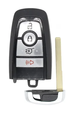Mustang JR3T-15K601-FA OEM 4 Button Key Fob M3N-A2C931423 Black Logo
