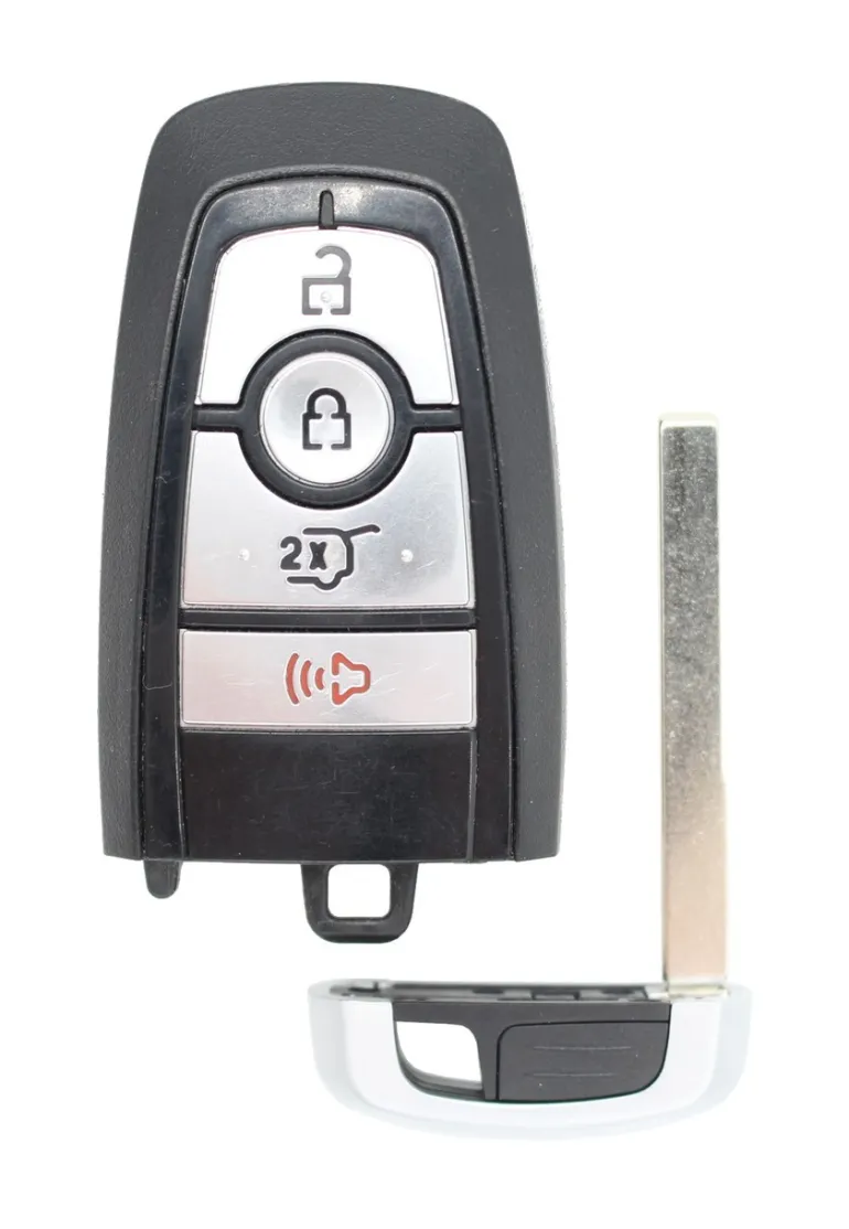 Mustang OEM 4 Button Key Fob M3N-A2C931423 Silver Logo