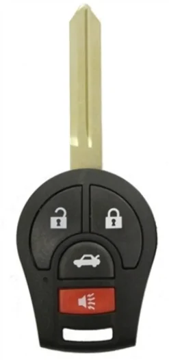 Nissan 350Z OEM 4 Button Key Fob with Transponder Chip