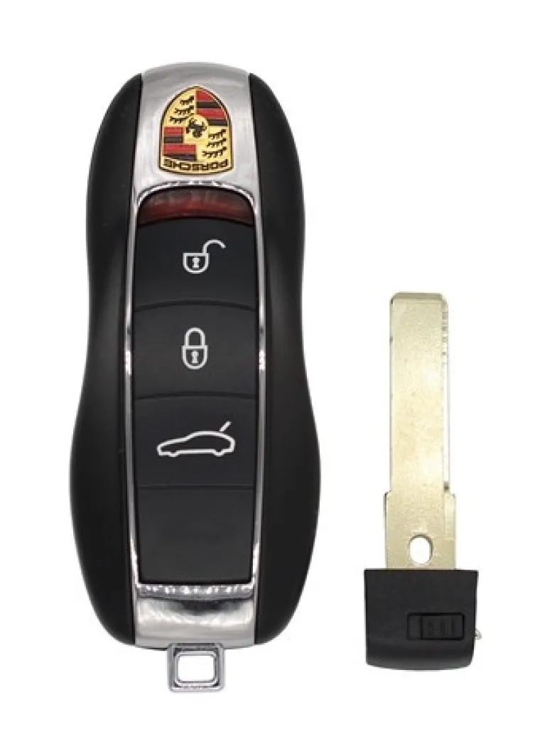 Porsche 970.637.244 05 OEM 4 Button Key Fob