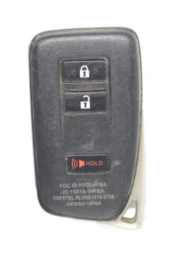 Unrefurbished Lexus OEM 281451-2110 AG HYQ14FBA 3 Button Key Fob - Grade C