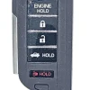 Unrefurbished OEM Acura 72147-TGV-A51 KR5BTP 5 Button Key Fob - Grade A