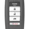 Unrefurbished OEM Acura 72147-TGZ-C81 Driver 2 5 Button Key Fob - Grade A