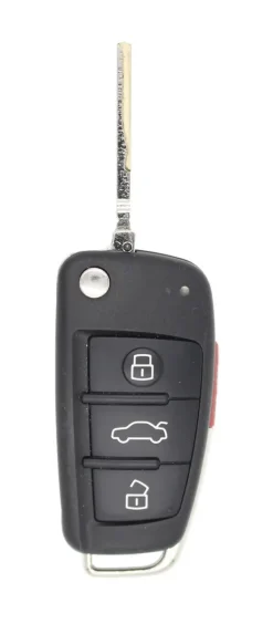 Unrefurbished OEM Audi DE8V0837220AA NBGFS1271M Key Fob w/ 4 Button - Grade A