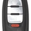 Unrefurbished OEM Audi 8T0.959.754 S IYZFBSB802 4 Button Key Fob - Grade A