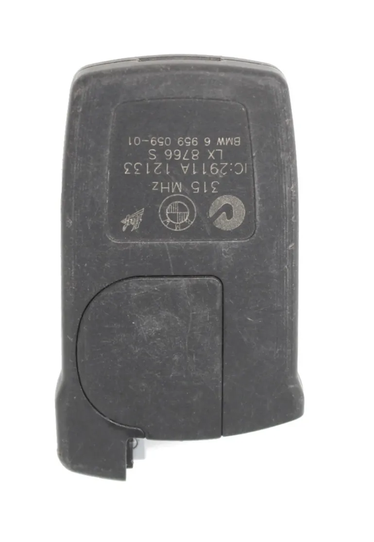 Unrefurbished OEM BMW 6 959 059-01 LX 8766 S 4 Button Key Fob - Grade C