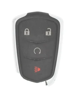 Unrefurbished OEM Cadillac 13591382B HYQ2EB 4 Button Key Fob w/ Remote Start - Grade C
