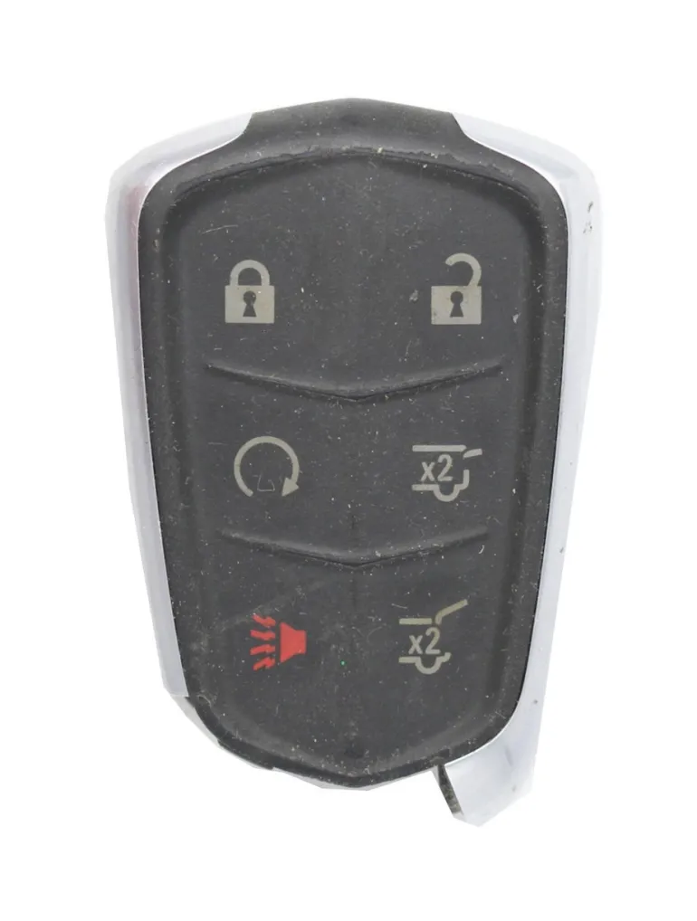 Unrefurbished OEM Cadillac HYQ2AB 6 Button Key Fob - Grade C