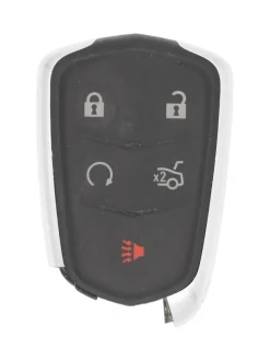 Unrefurbished OEM Cadillac HYQ2EB 5 Button Key Fob w/ Remote Start - Grade C