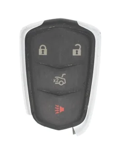 Unrefurbished OEM Cadillac HYQ2AB 4 Button Key Fob w/ Trunk Release - Grade C