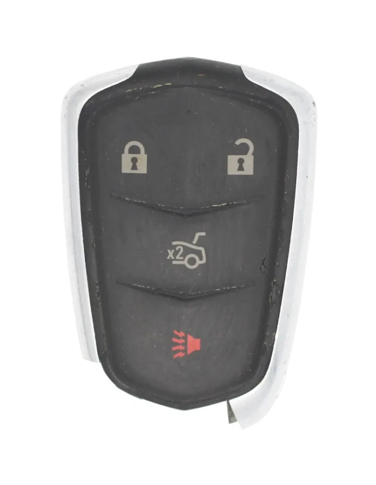 Unrefurbished OEM Cadillac HYQ2AB 4 Button Key Fob w/ Trunk Release - Grade C
