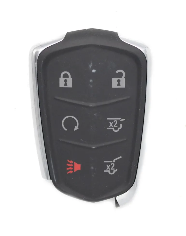 Unrefurbished OEM Cadillac HYQ2EB 6 Button Key Fob - Grade C