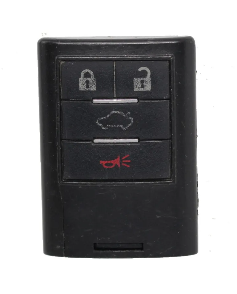 Unrefurbished OEM Cadillac M3N5WY7777A 4 Button Key Fob - Grade C
