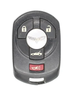 Unrefurbished OEM Chevrolet M3N65981403 4 Button Key Fob - Grade C
