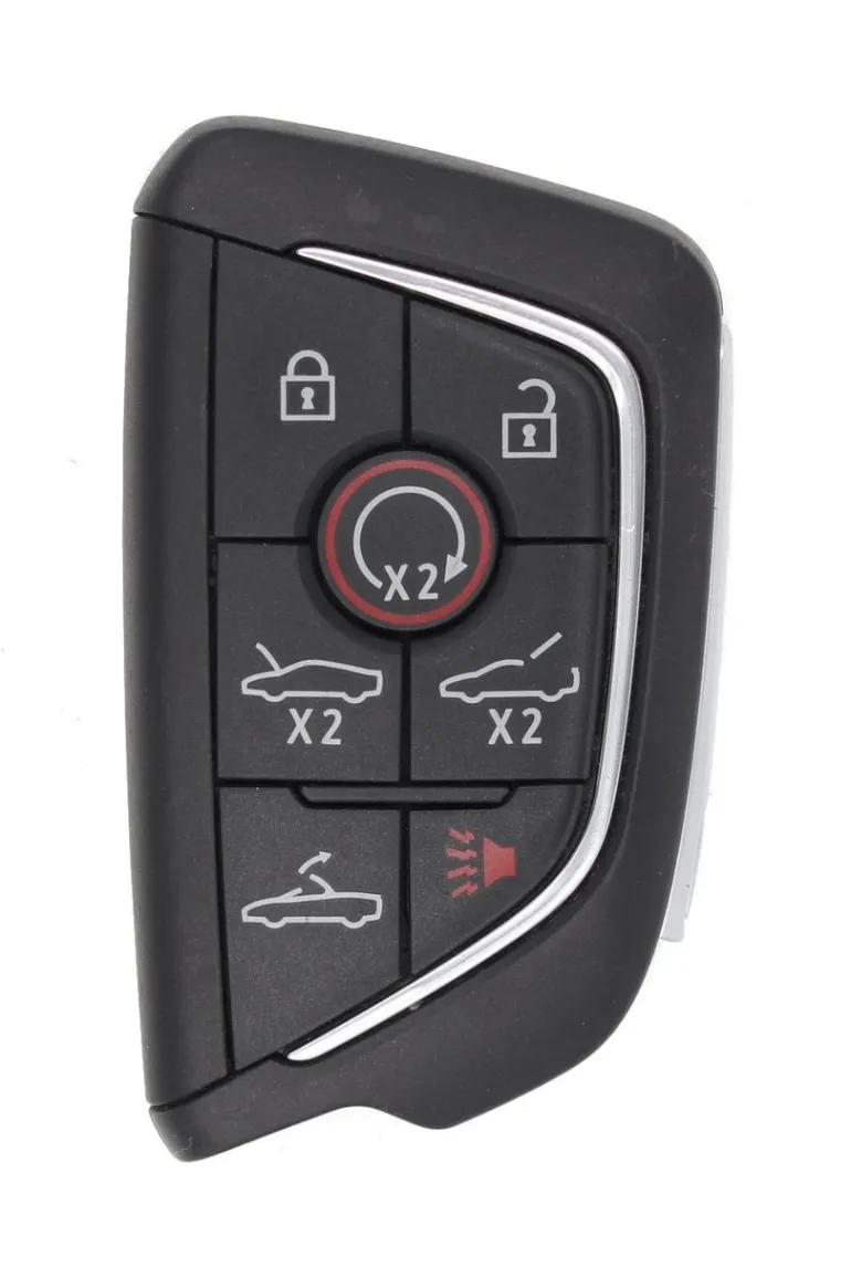 Unrefurbished OEM Chevrolet 13554501 YG0G20TB1 7 Button Key Fob - Grade C