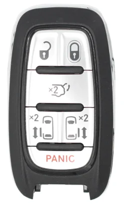 Unrefurbished OEM Chrysler 68241534 M3N-97395900 6 Button Key Fob - Grade A