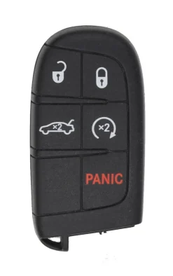 Unrefurbished OEM Dodge 68232719AA M3N-40821302 (ID46) 5 Button Key Fob w/ Remote Start - Grade C