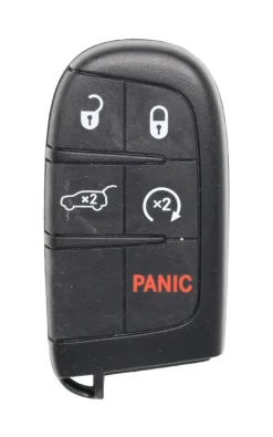Unrefurbished OEM Dodge Jeep 68240167AA M3N-40821302 5 Button Key Fob w/ Remote Start - Grade C