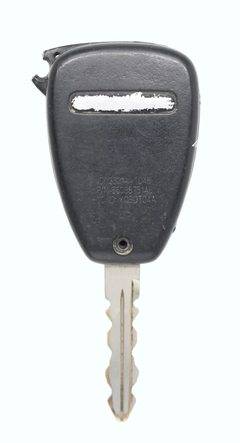 Unrefurbished OEM Dodge Mitsubishi Chrysler KOBDT04A 3 Button Key Fob - Grade C