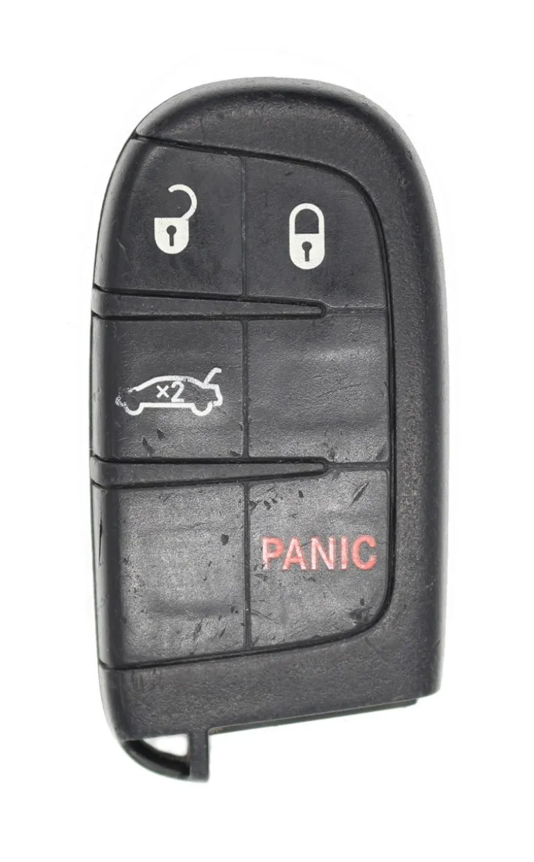 Unrefurbished OEM Dodge M3N-40821302 4 Button Key Fob w/ Trunk Release - Grade C