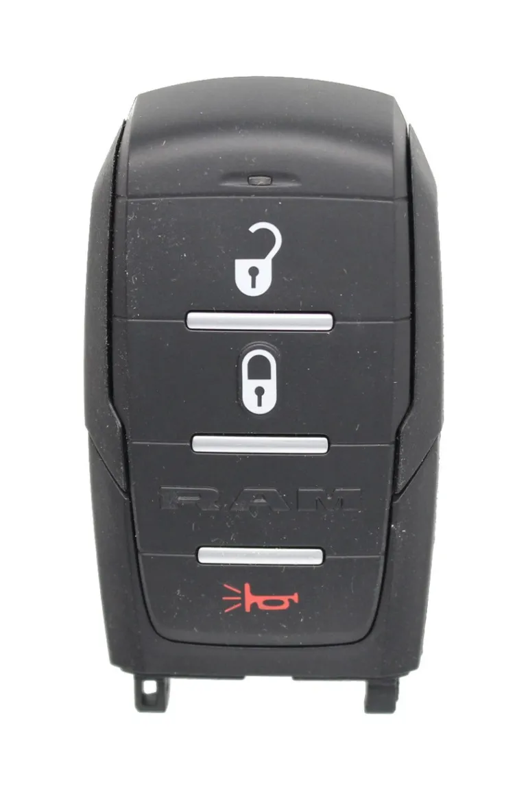 Unrefurbished OEM Dodge Ram OHT-4882056 3 Button Key Fob - Grade A