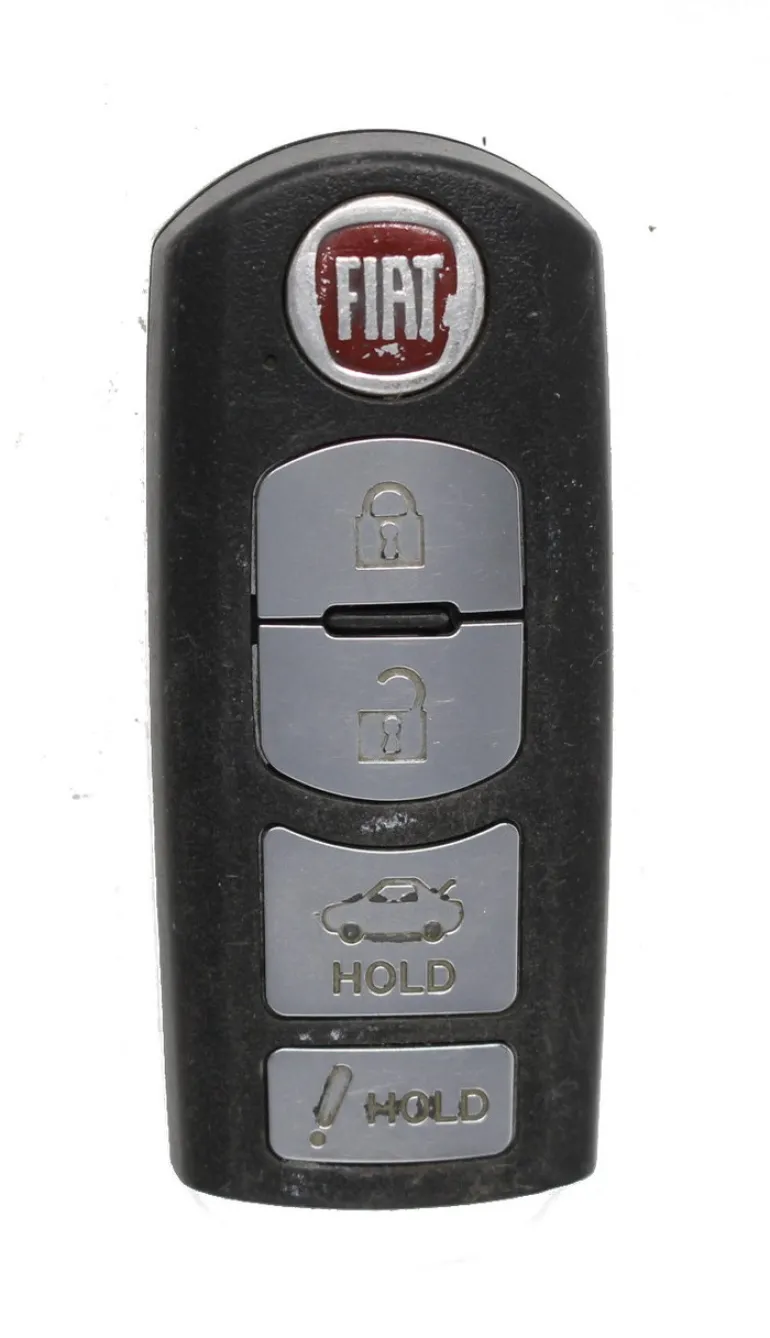 Unrefurbished OEM Fiat WAZSKE13D02 4 Button Key Fob - Grade C