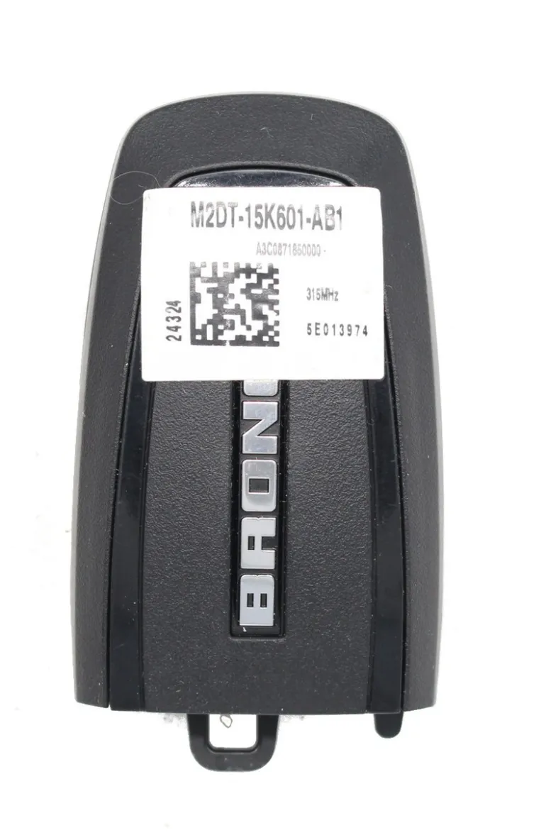 Unrefurbished OEM Ford Bronco M2DT-16K601-AB 3 Button Key Fob - Grade A