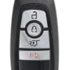 Unrefurbished OEM Ford PL1T-15K601-FA M3N-A3C108397 4 Button Key Fob - Grade A