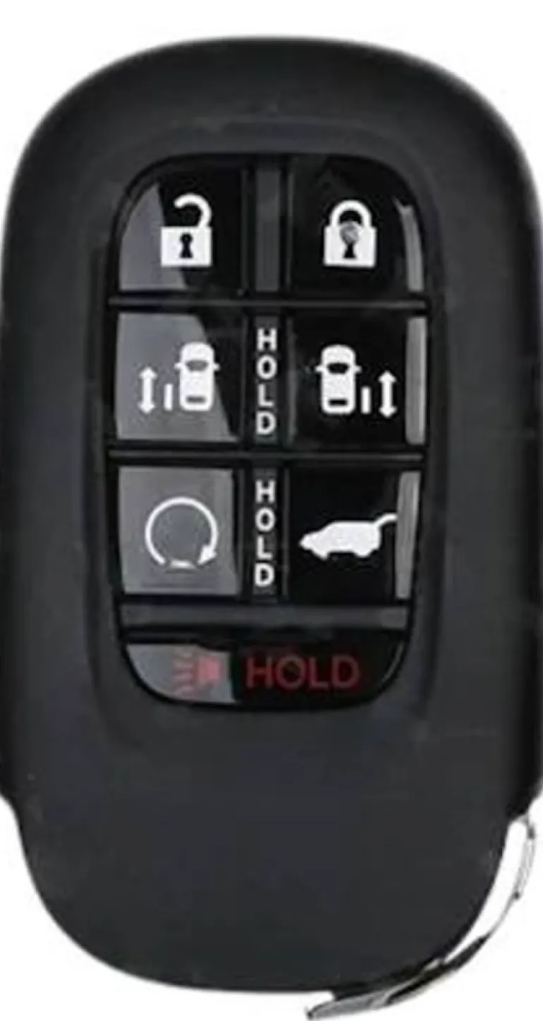 Unrefurbished OEM Honda 72147-THR-AB1 KR5TP-4 Driver 1 7 Button Key Fob - Grade A