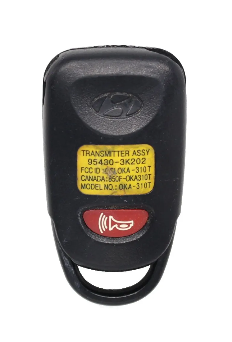 Unrefurbished OEM Hyundai 95430-3K202 OSLOKA-310T 4 Button Key Fob - Grade C