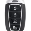 Unrefurbished OEM Hyundai 95440-K2450 SY5IGFGE04 4 Button Key Fob - Grade A