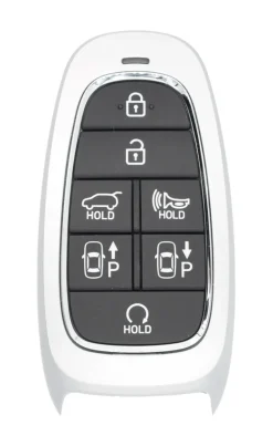 Unrefurbished OEM Hyundai 95440-N9080 (NX4) TQ8-FOB-4F28 7 Button Key Fob - Grade A