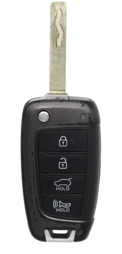 Unrefurbished OEM Hyundai OSLOKA-450T 4 Button Key Fob - Grade C