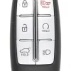 Unrefurbished OEM Hyundai 95440-T6100(JX1) TQ8-FOB-4F36 6 Button Key Fob - Grade A
