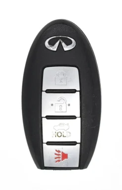 Unrefurbished OEM Infiniti ETC093LPD0303 CWTWBU618 4 Button Key Fob - Grade C