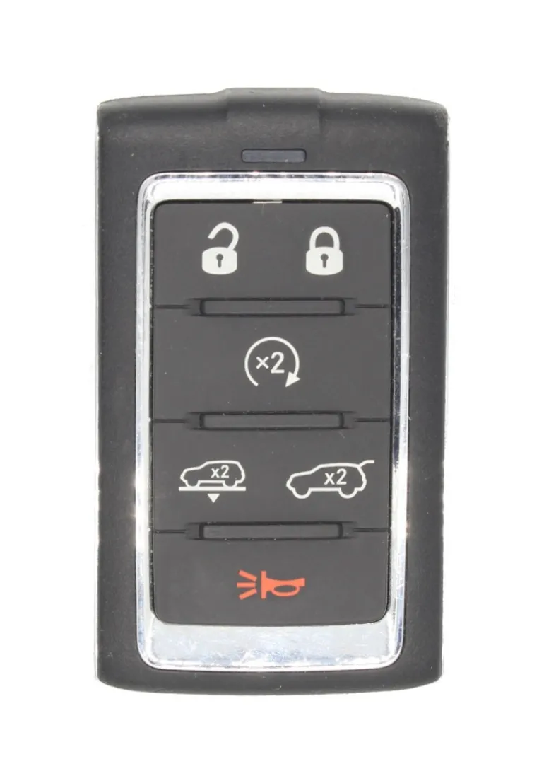 Unrefurbished OEM Jeep 68582671AB M3NWXF0B1 6 Button Key Fob - Grade C