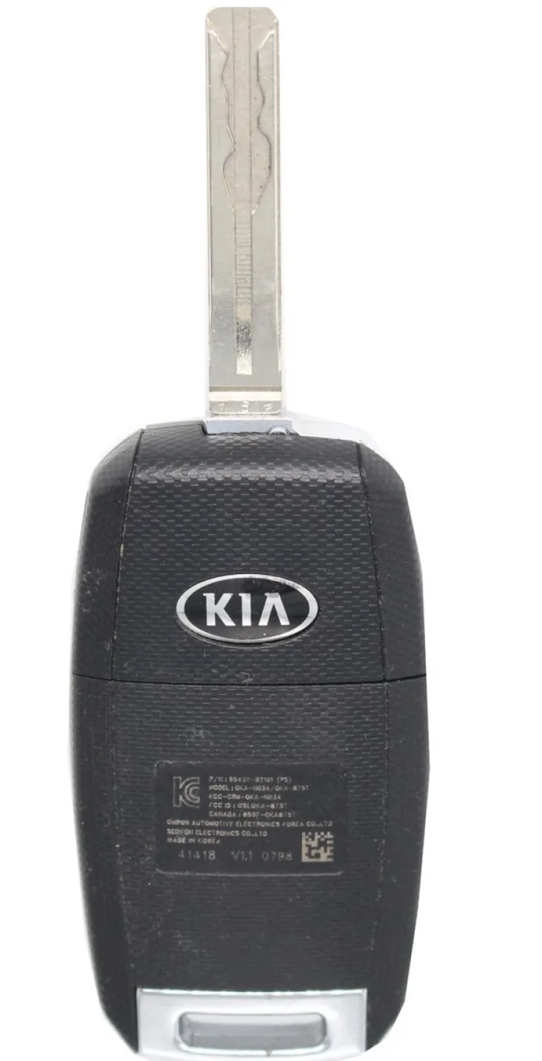 Unrefurbished OEM Kia 95430-B2101 OSLOKA-875T 4 Button Key Fob - Grade A