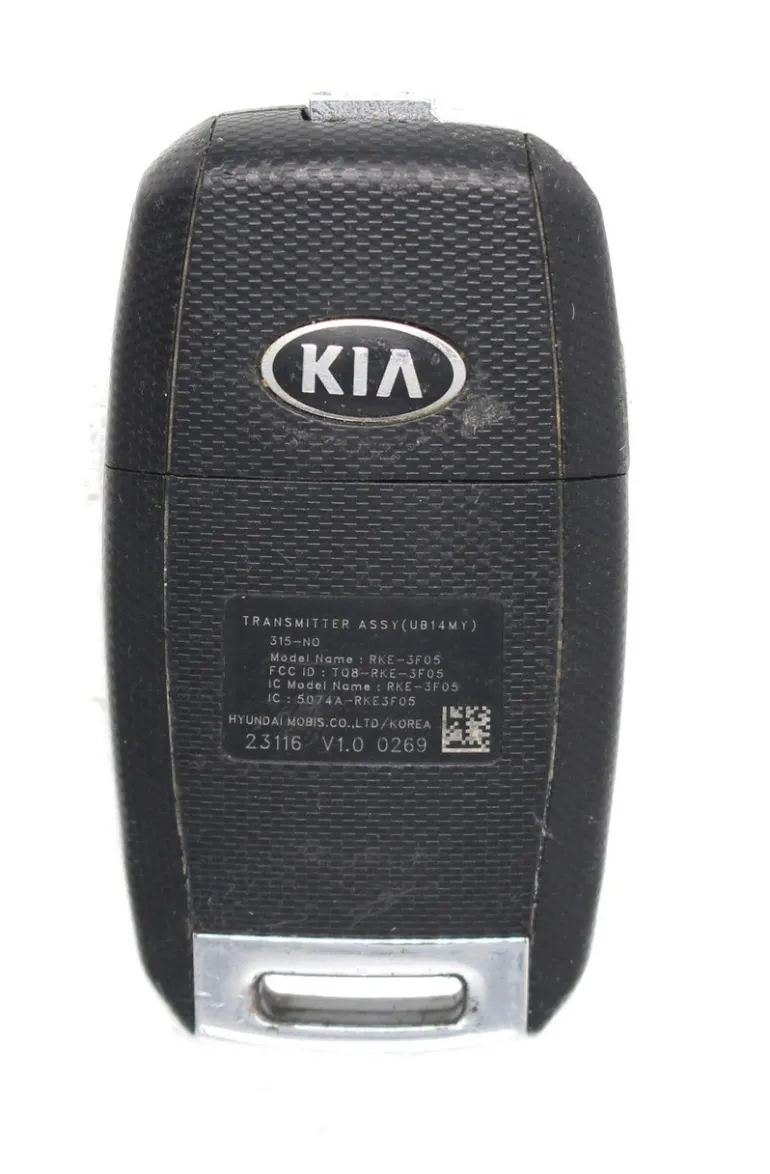 Unrefurbished OEM Kia 315-NO TQ8-RKE-3F05 4 Button Key Fob - Grade A