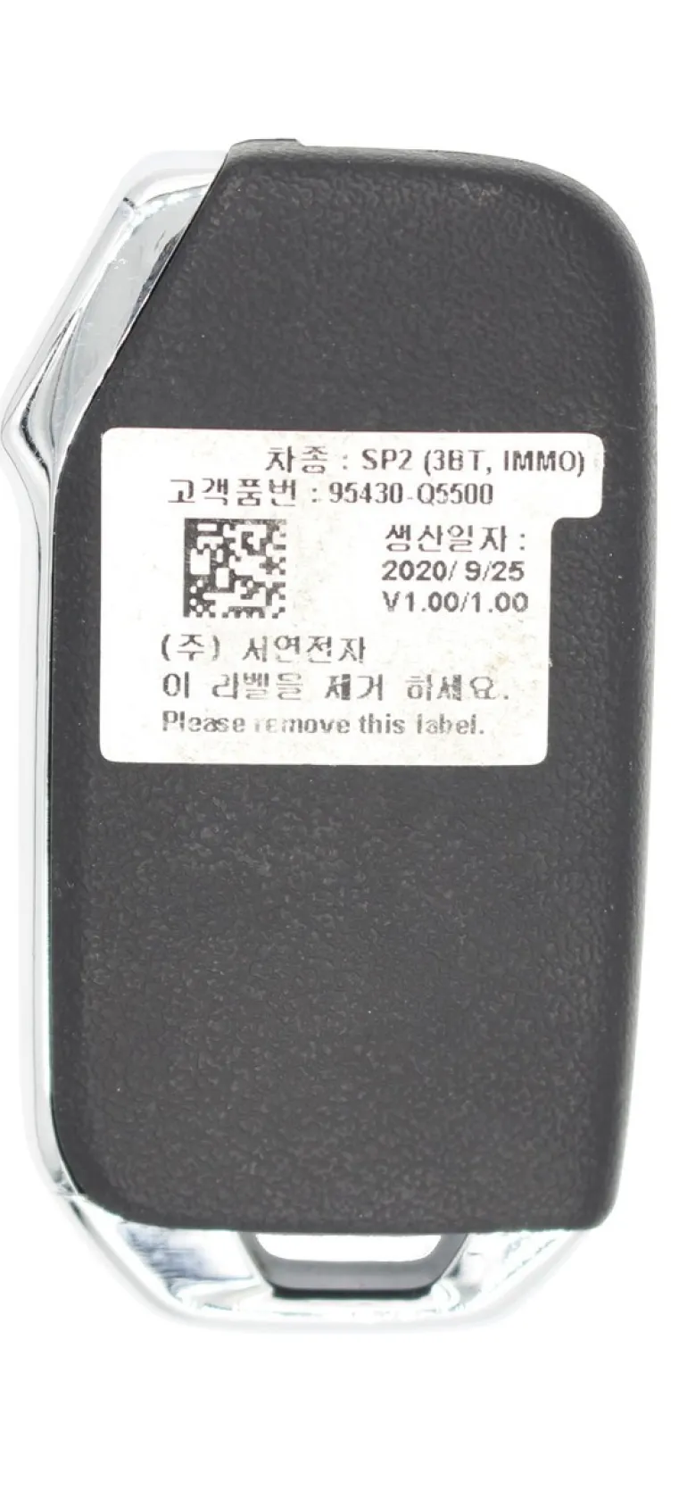 Unrefurbished OEM Kia 95430-Q5500 3 Button Key Fob - Grade A