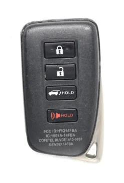 Unrefurbished OEM Lexus 281451-2110 AG HYQ14FBA 4 Button Key Fob - Grade C