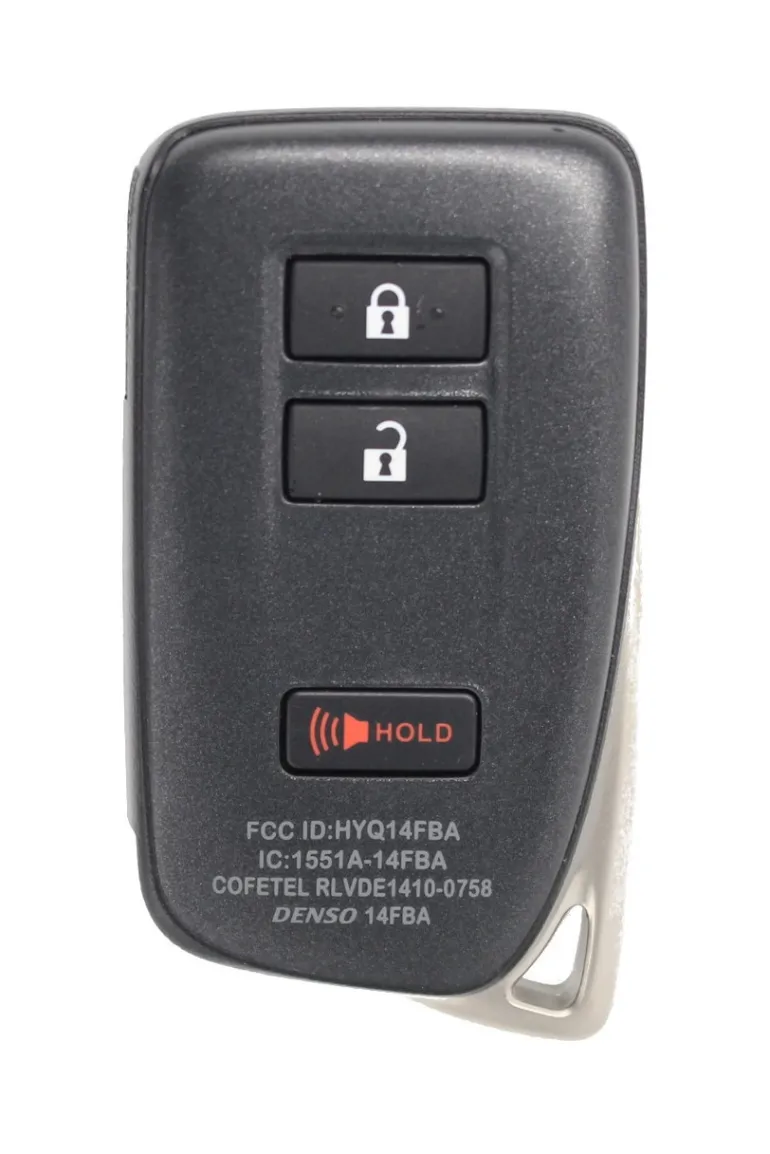 Unrefurbished OEM Lexus 281451-2110 AG HYQ14FBA 3 Button Key Fob - Grade A