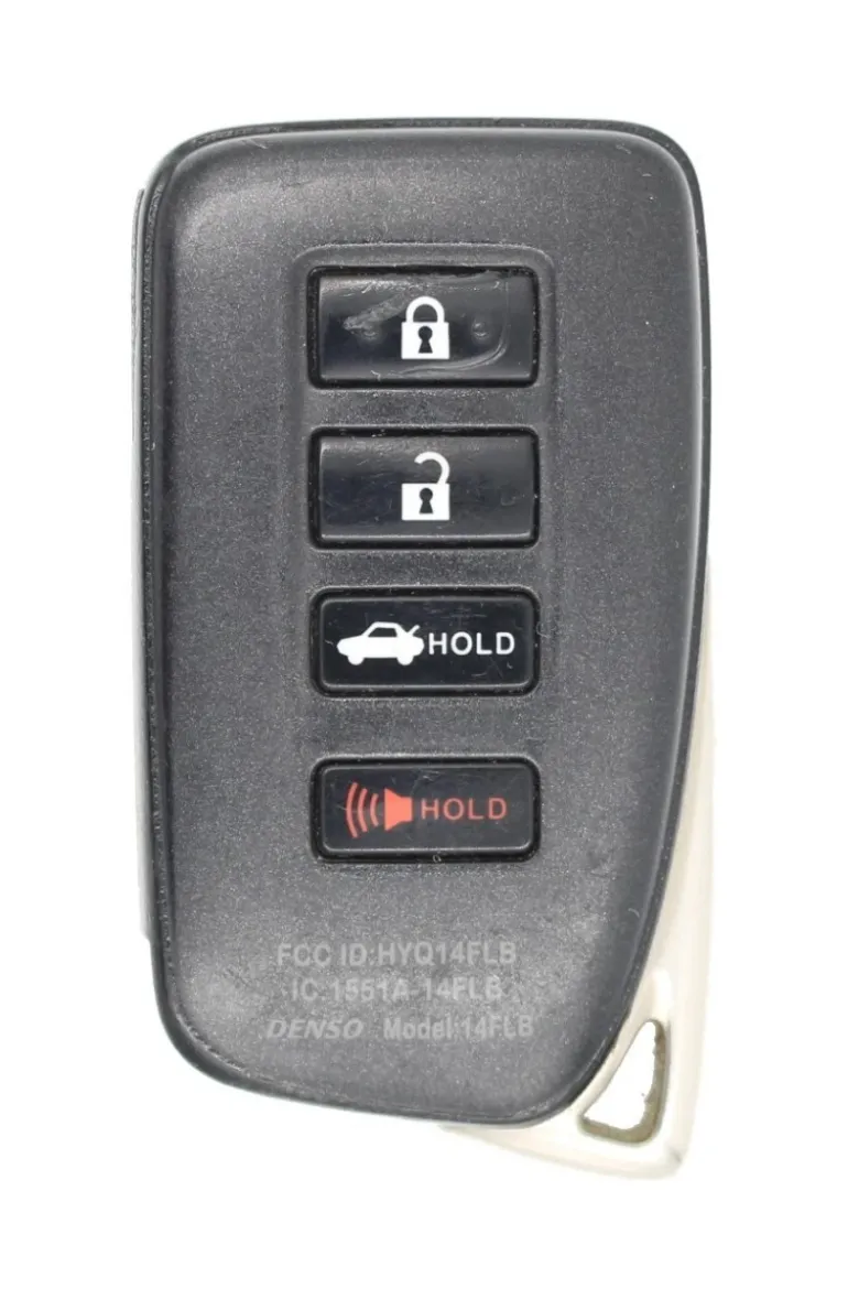 Unrefurbished OEM Lexus 231451-3950 G HYQ14FLB 4 Button Key Fob - Grade C